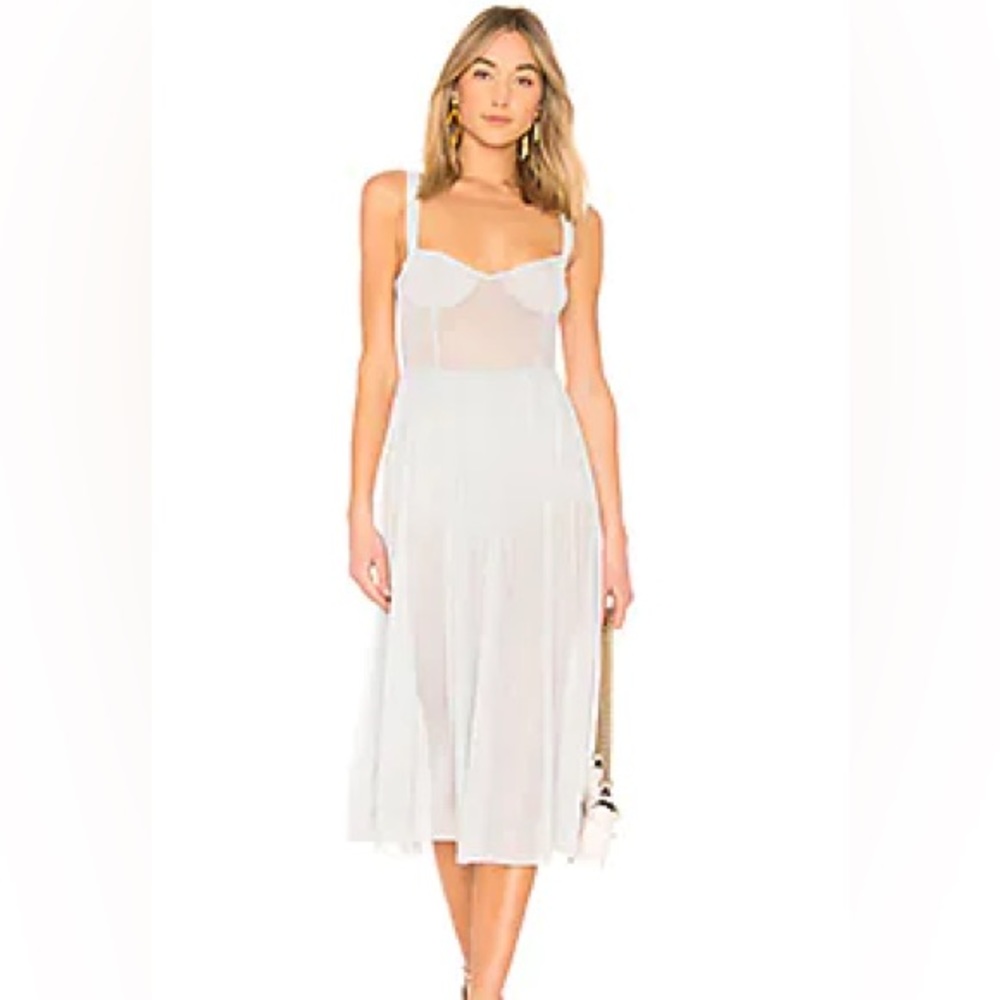 Majorelle Rina Midi Dress in Plated